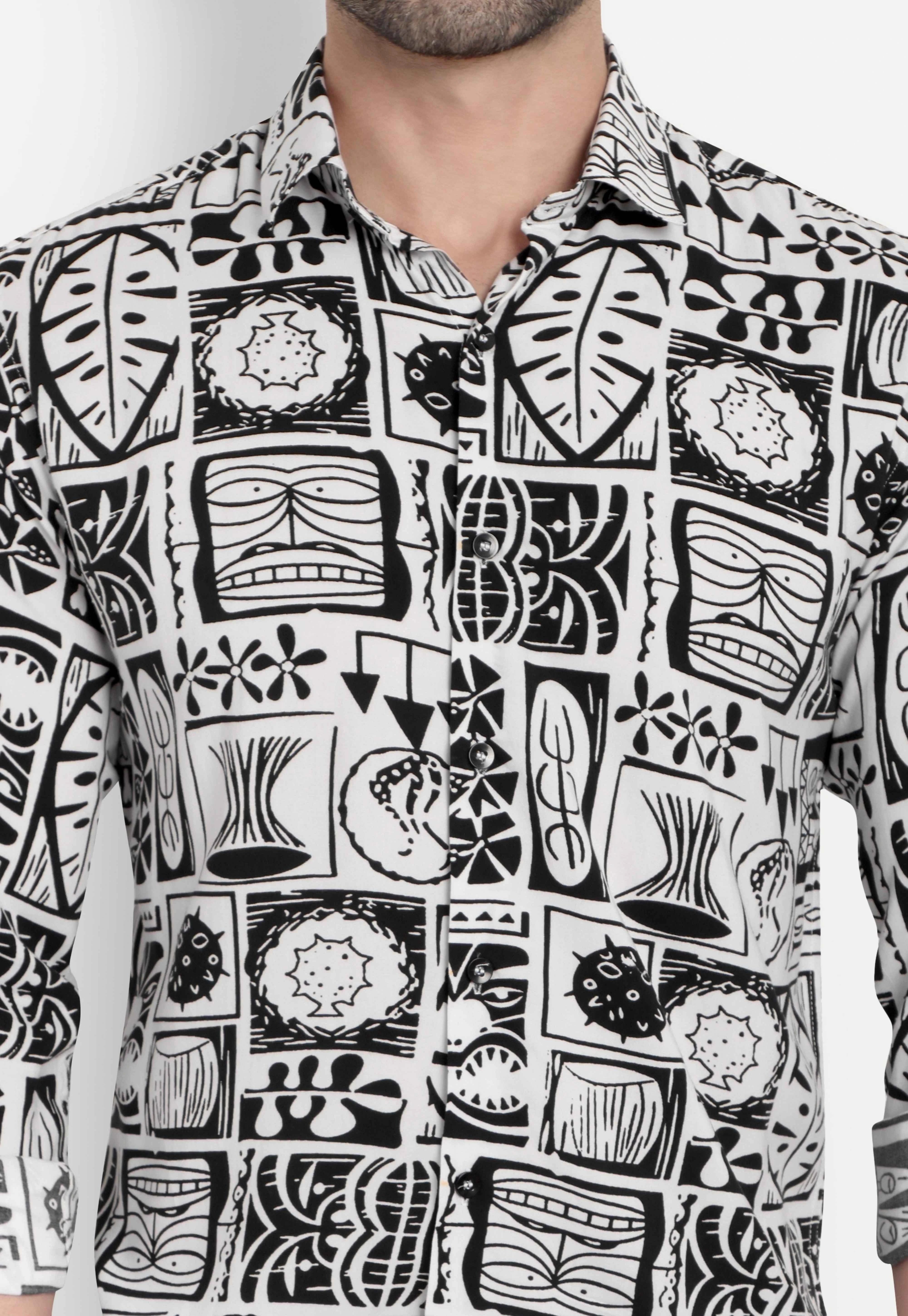 Olive Tangle Full Sleeve Canvas Shirt